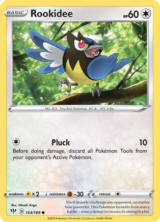 Rookidee 154  SWSH03 Darkness Ablaze - Common