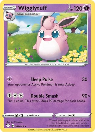 Wigglytuff 068  SWSH03 Darkness Ablaze - Rare