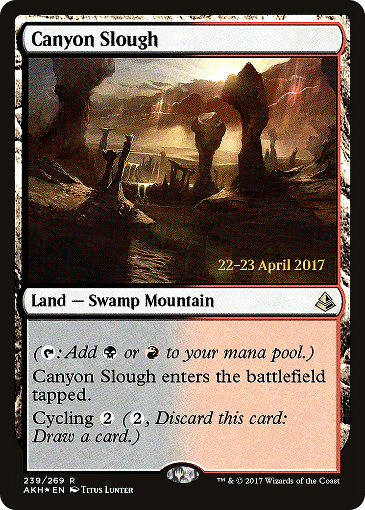 Canyon Slough (PRE-239S) - Amonkhet Promos Foil