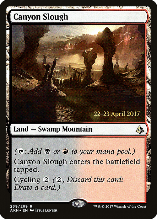 Canyon Slough (PRE-239S) - Amonkhet Promos Foil