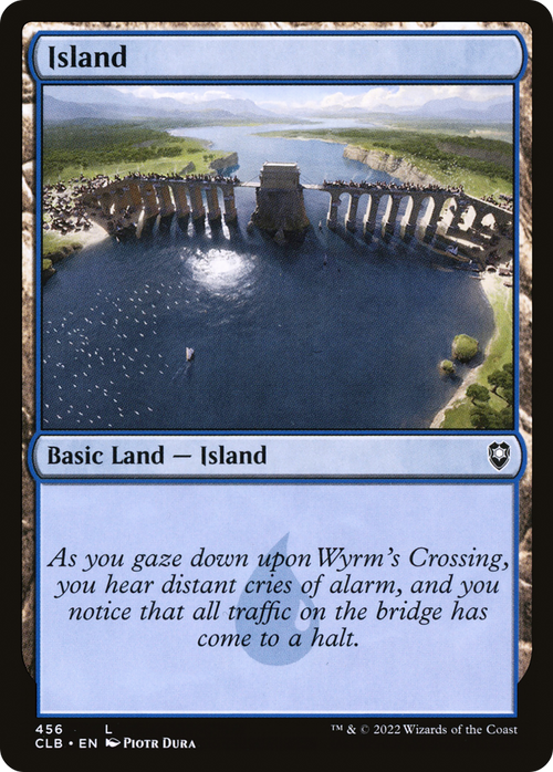 Island (456) (CLB-456) - Commander Legends: Battle for Baldur's Gate Foil
