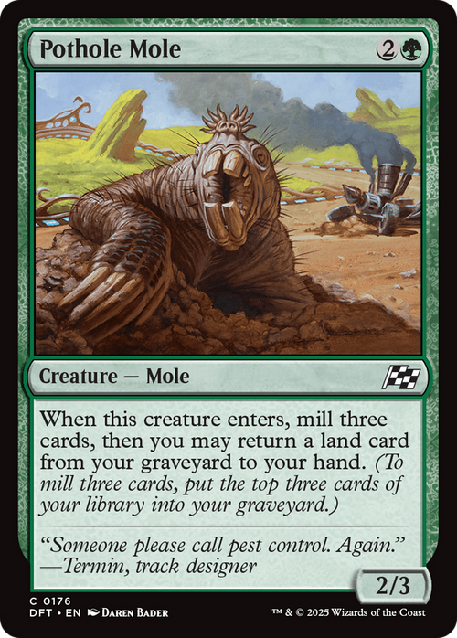 Pothole Mole (DFT-176) - Aetherdrift Foil