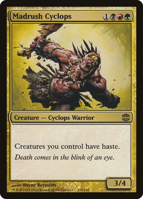 Madrush Cyclops (ARB-119) - Alara Reborn Foil