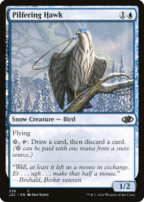 Pilfering Hawk (J22-336) - Jumpstart 2022: (snow)