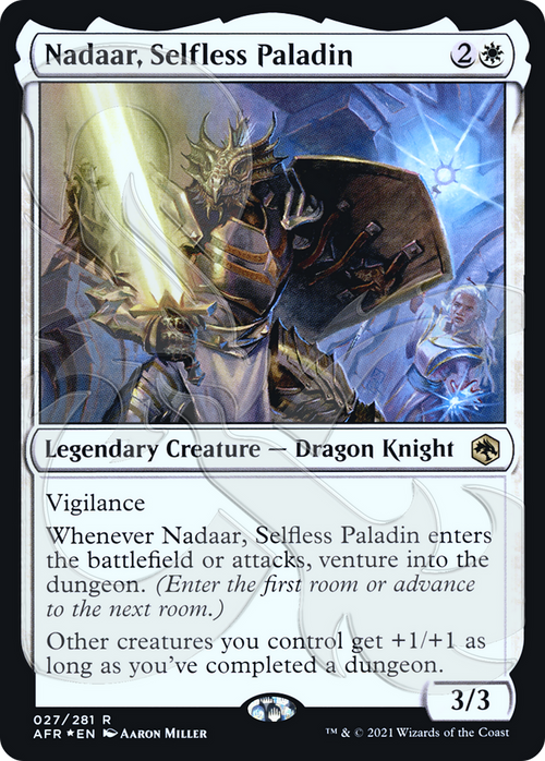 Nadaar, Selfless Paladin (AFR&-27A) - Adventures in the Forgotten Realms Promos Foil