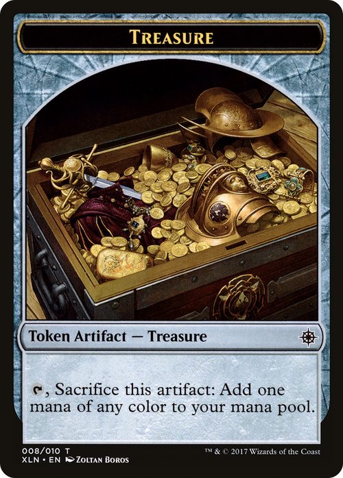 Treasure Token (008) (XLN-008) - Ixalan Tokens