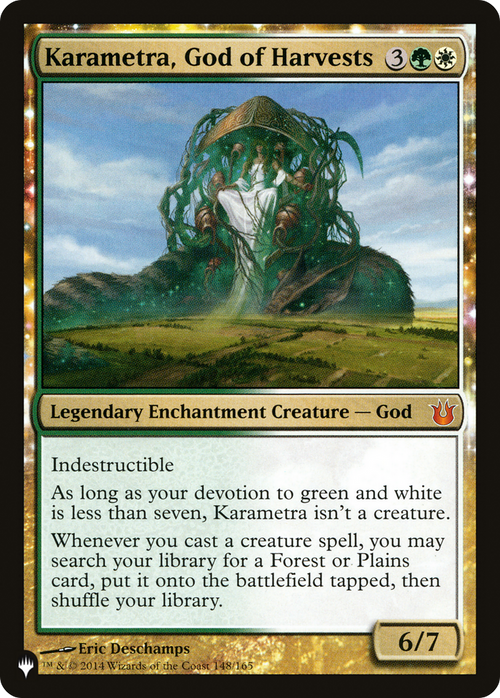 Karametra, God of Harvests (LIST-148/165) - The List: (enchantment)