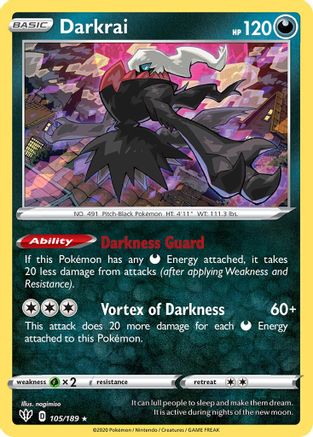 Darkrai - 105/189/189  Deck Exclusives - Rare