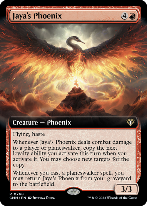 Jaya's Phoenix (Extended Art) (CMM-768) - Commander Masters: (Extended Art)