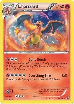 Charizard - 20/149 (Cosmos Holo)/149  - Holofoil Blister Exclusives - Promo