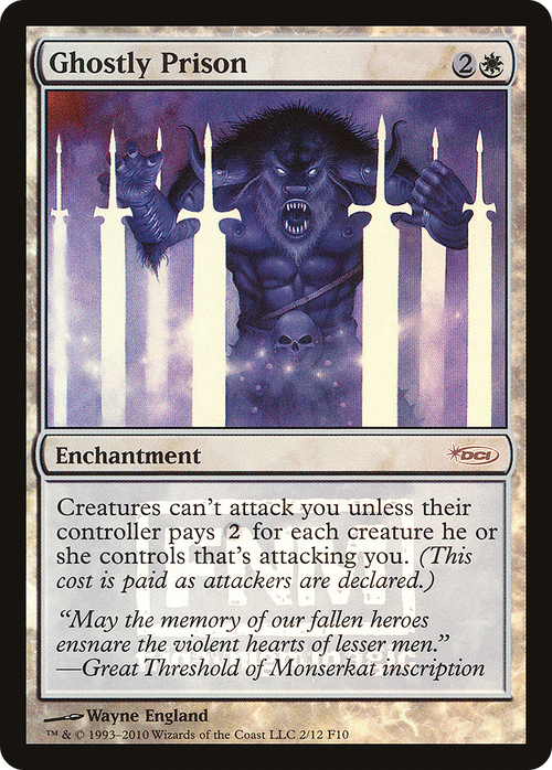 Ghostly Prison (FNM-002) - Friday Night Magic 2010 Foil