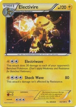 Electivire - 54/149 (Cosmos Holo)/149  - Holofoil Blister Exclusives - Promo