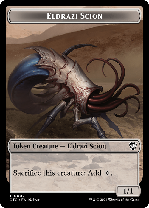 Eldrazi Scion (TOTC-002) - Outlaws of Thunder Junction Commander Tokens