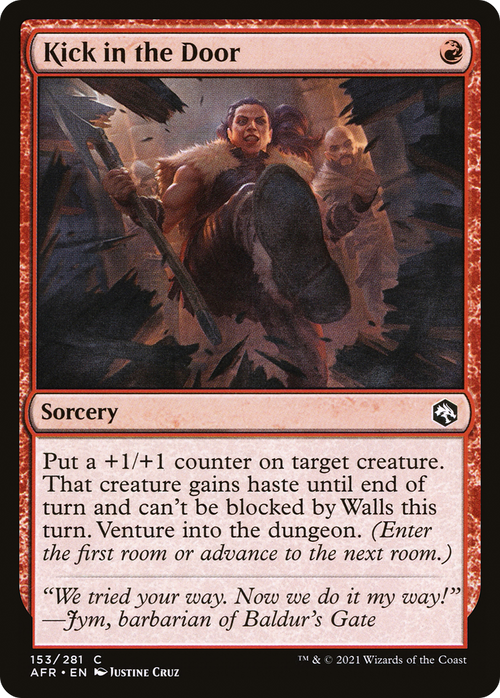 Kick in the Door (AFR-153) - Adventures in the Forgotten Realms Foil