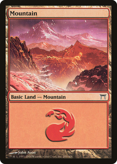 Mountain (299) (CHK-299) - Champions of Kamigawa