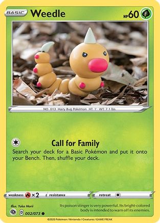 Weedle 002  Champions Path - Common