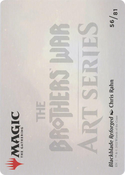 Blackblade Reforged // Blackblade Reforged (ABRO-056) - The Brothers' War Art Series (Borderless) Foil