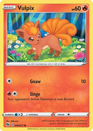 Vulpix 006  Champions Path - Common