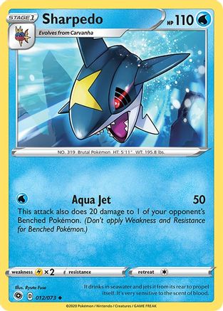 Sharpedo 012  Champions Path - Uncommon