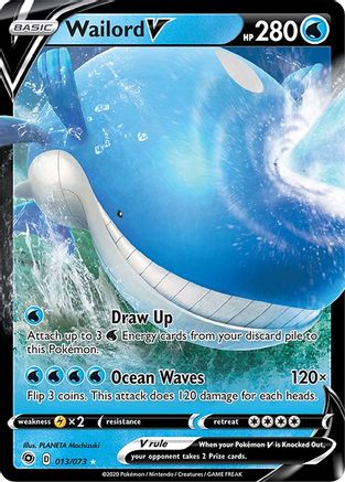 Wailord V 013  - Holofoil Champions Path - Ultra Rare