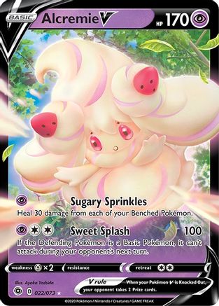 Alcremie V 022  - Holofoil Champions Path - Ultra Rare