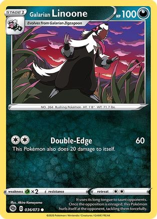 Galarian Linoone 036  Champions Path - Common