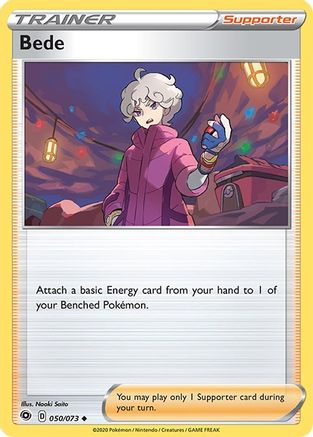 Bede 050  - Reverse Holofoil Champions Path - Uncommon