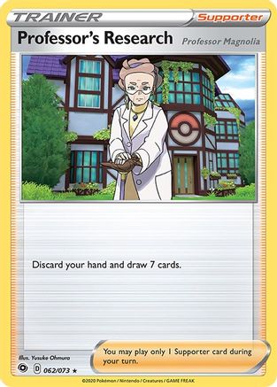 Professor's Research [Professor Magnolia] 062  - Reverse Holofoil Champions Path - Holo Rare