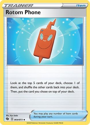 Rotom Phone 064  Champions Path - Uncommon