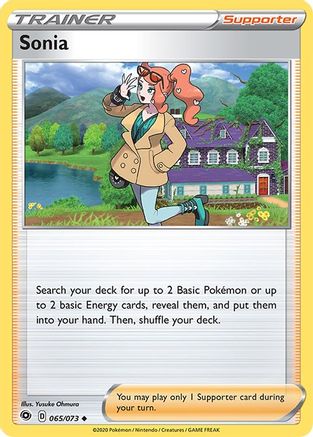 Sonia 065  - Reverse Holofoil Champions Path - Uncommon