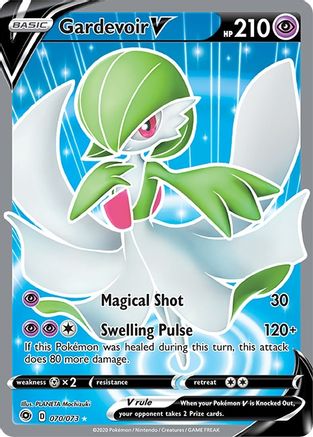 Gardevoir V (Full Art) 070  - Holofoil Champions Path - Ultra Rare