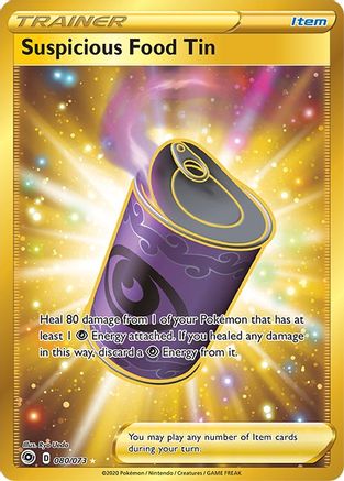 Suspicious Food Tin (Secret) 080  - Holofoil Champions Path - Secret Rare