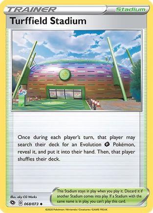 Turffield Stadium 068  - Reverse Holofoil Champions Path - Uncommon