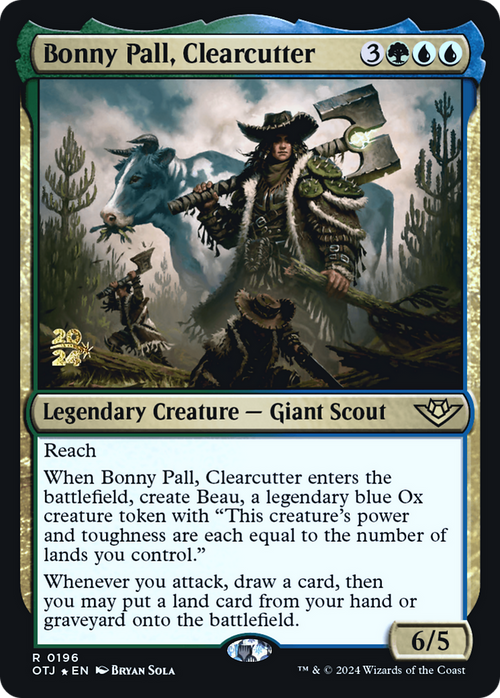 Bonny Pall, Clearcutter (PRE-196) - Outlaws of Thunder Junction Promos Foil
