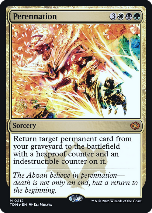 Perennation (PRE-212S) - Prerelease Cards Foil