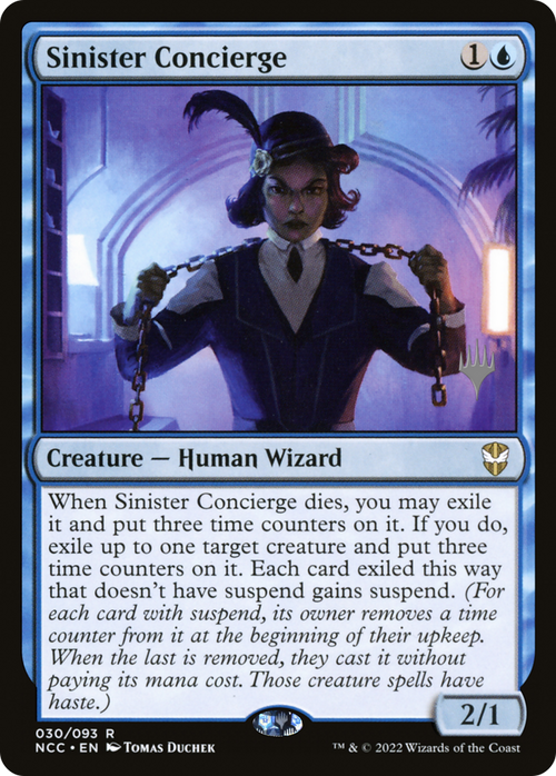 Sinister Concierge (PPSNC-030) - New Capenna Commander Promos Foil