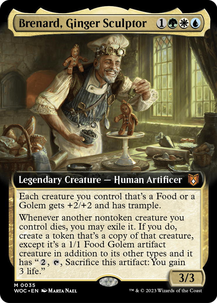 Brenard, Ginger Sculptor (Extended Art) (WOC-035) - Wilds of Eldraine Commander: (Extended Art)