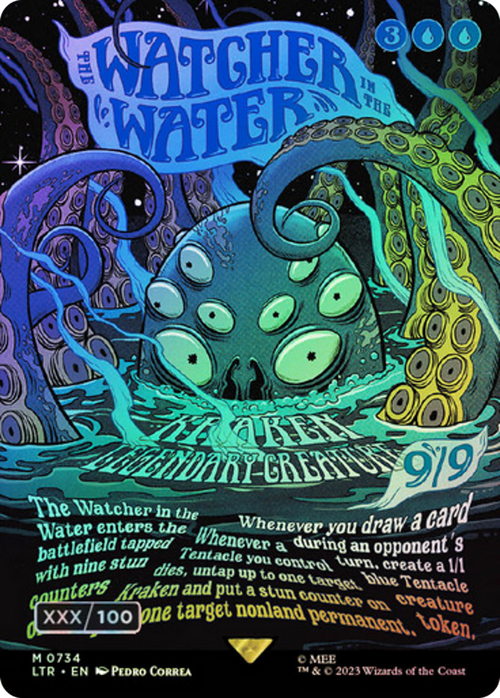 The Watcher in the Water (Borderless Poster) (Serial Numbered) (LTR-734) - The Lord of the Rings: Tales of Middle-earth Foil