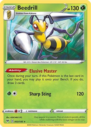 Beedrill 003  SWSH04 Vivid Voltage - Rare