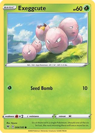 Exeggcute 004  - Reverse Holofoil SWSH04 Vivid Voltage - Common
