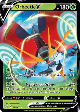 Orbeetle V 020  - Holofoil SWSH04 Vivid Voltage - Ultra Rare