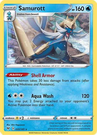 Samurott 035  SWSH04 Vivid Voltage - Rare