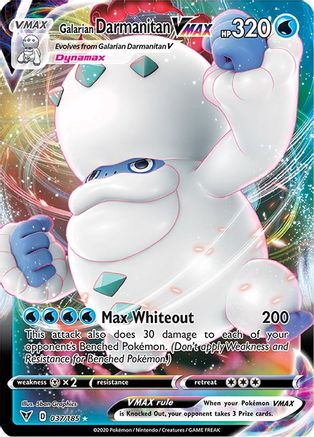 Galarian Darmanitan VMAX 037  - Holofoil SWSH04 Vivid Voltage - Ultra Rare