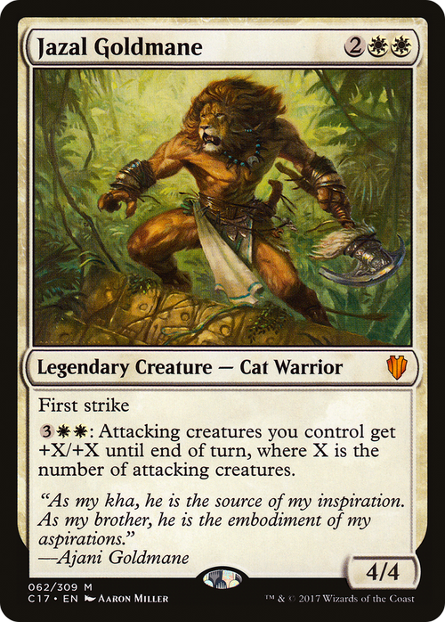 Jazal Goldmane (C17-062) - Commander 2017