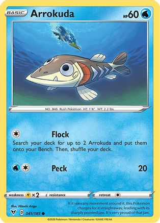 Arrokuda 041  - Reverse Holofoil SWSH04 Vivid Voltage - Common