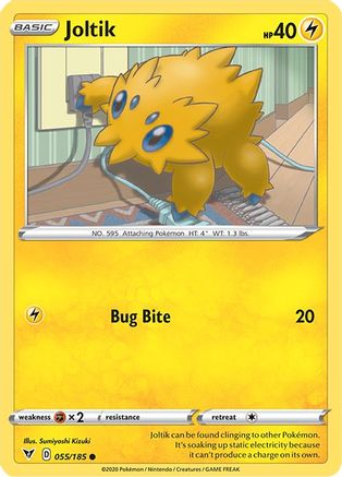 Joltik 055  - Reverse Holofoil SWSH04 Vivid Voltage - Common