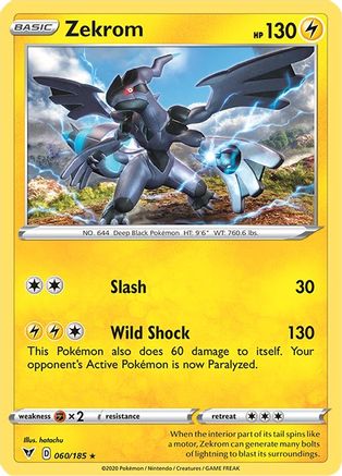 Zekrom 060  - Reverse Holofoil SWSH04 Vivid Voltage - Holo Rare