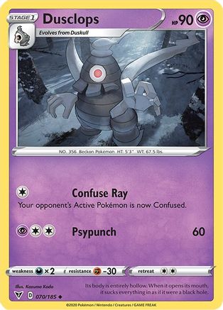 Dusclops 070  - Reverse Holofoil SWSH04 Vivid Voltage - Uncommon