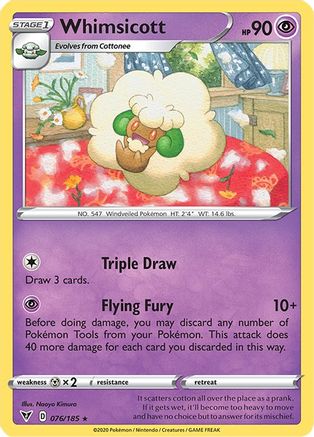 Whimsicott 076  SWSH04 Vivid Voltage - Rare