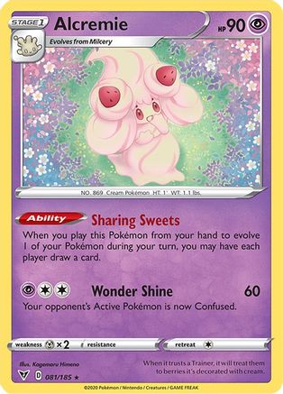 Alcremie 081  - Reverse Holofoil SWSH04 Vivid Voltage - Rare